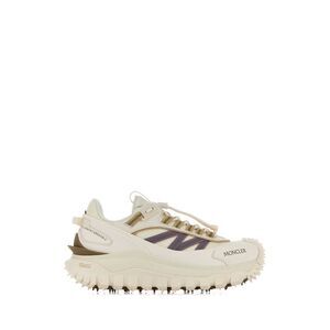 Moncler Women White Fabric Trailgrip Sneakers